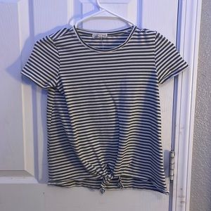 Army Green Striped Shirt